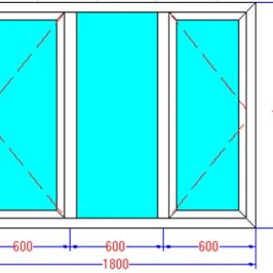 Cửa sổ 2 cánh mở quay + fixed - MKS2-02